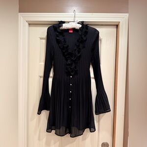Sunny Leigh Black Ruffled Blouse
